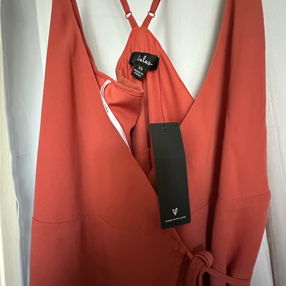 NEW! Here’s to Us Rose High-Low Wrap Dress - Picture 6 of 8